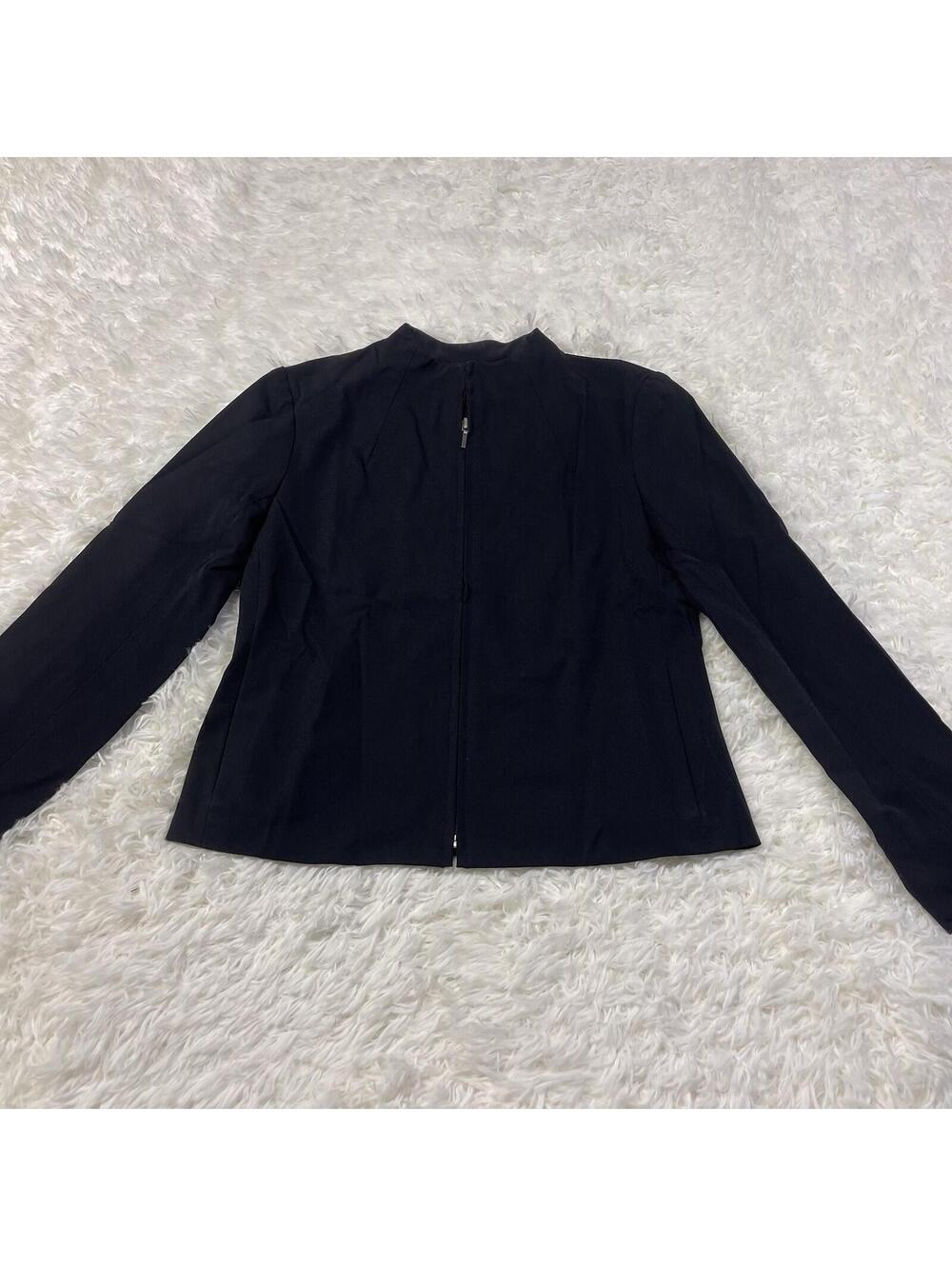Ralph Lauren Black Zip front Jacket Blazer XS